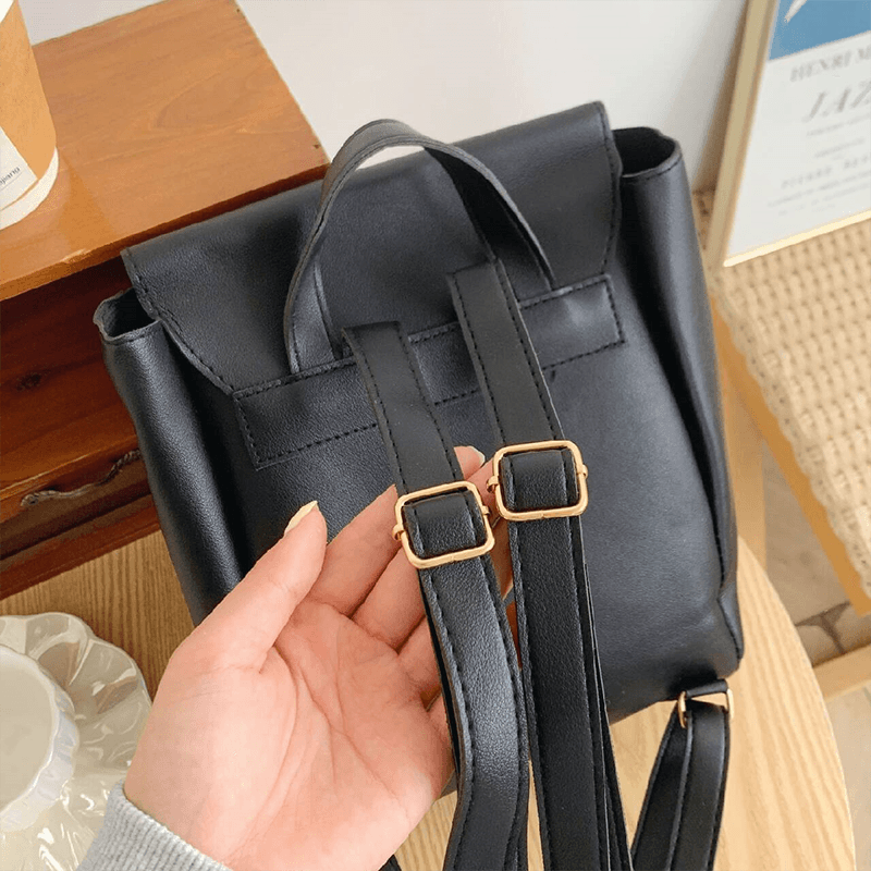 レディースリュック シンプル上品フラップリュック