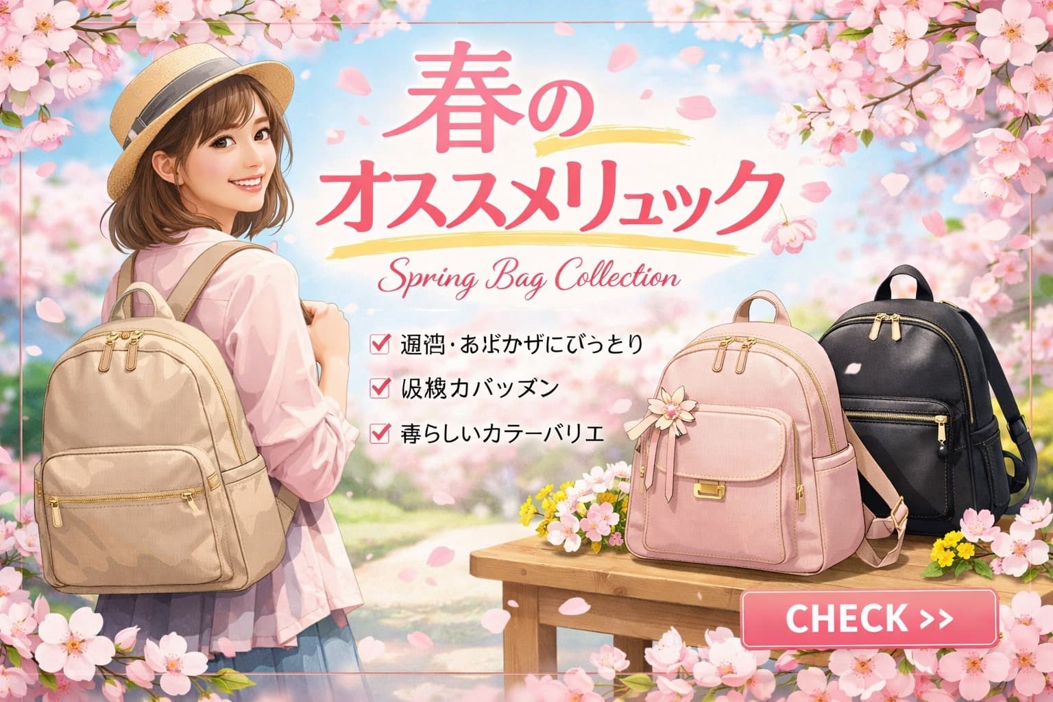 春のオススメリュック