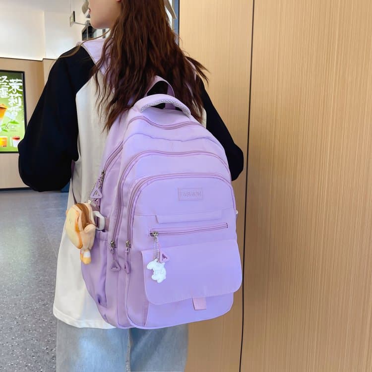 レディースリュック 多機能ポケット付き大容量通学通勤リュック