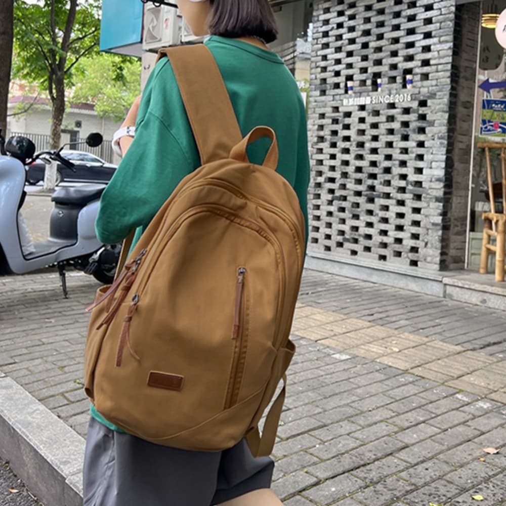 レディースリュック 大容量リュックサック 男女兼用 普段使い 帆布