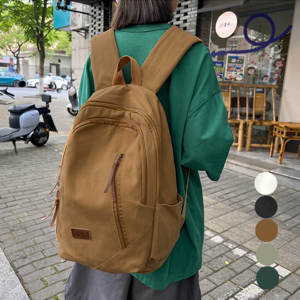 レディースリュック 大容量リュックサック 男女兼用 普段使い 帆布